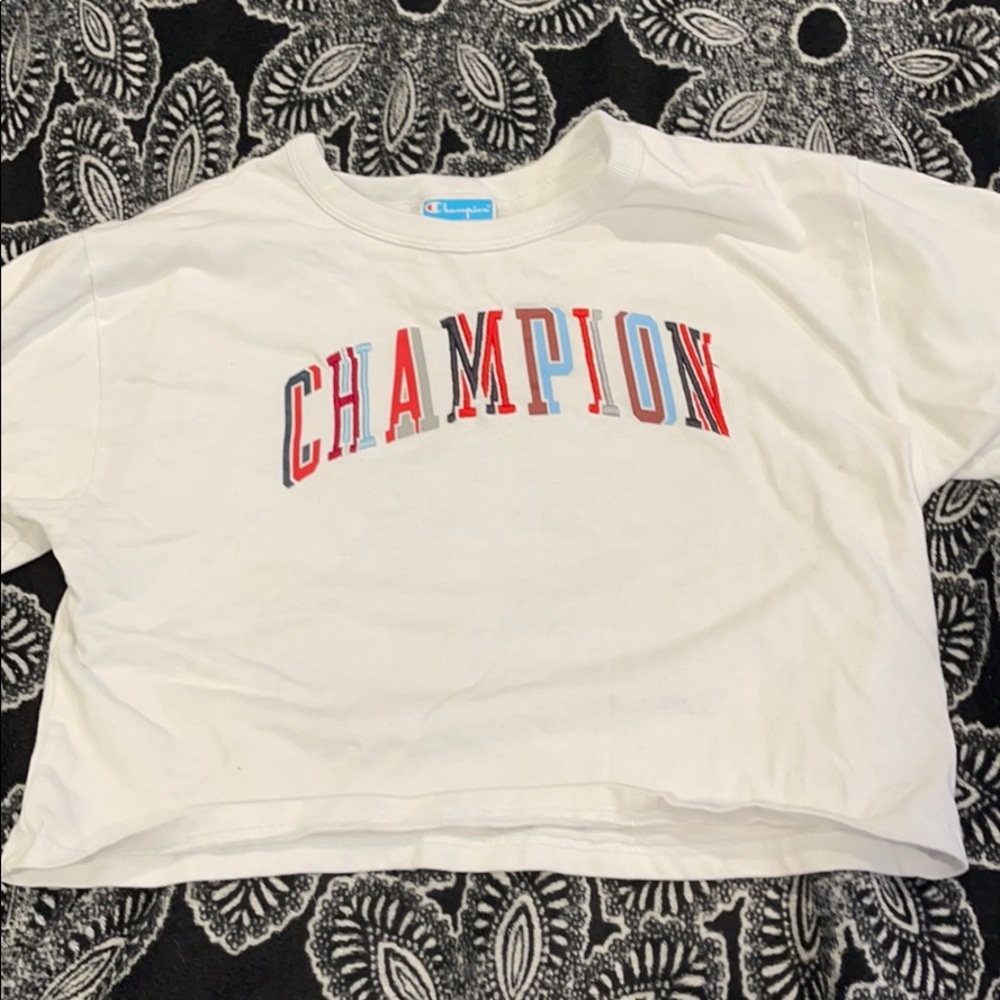 cropped vintage champion top